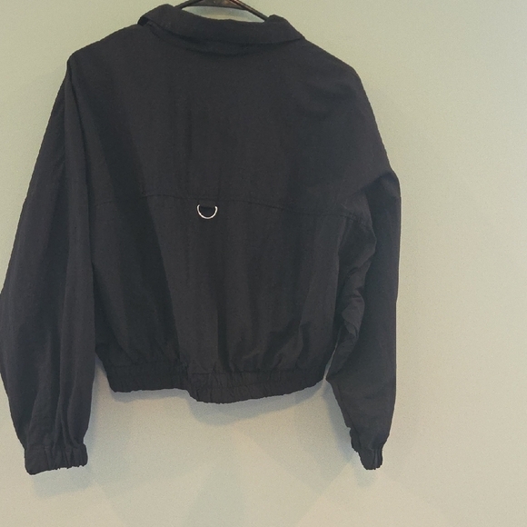 Zara Women Track Suit With Cropped Bomber Jacket & Cargo Pants XS Black - Picture 5 of 16